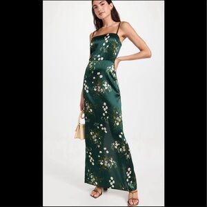 REFORMATION Frankie Silk Dress in Buena Print